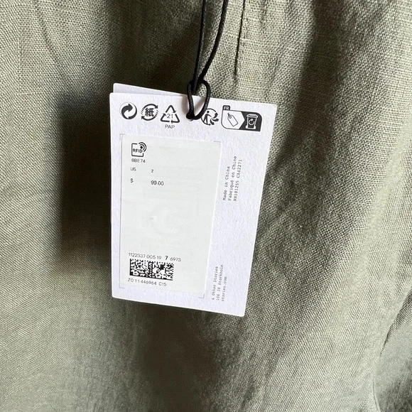 & Other Stories Tailored Wide-Leg Linen Shorts in Size 2 - Picture 8 of 13